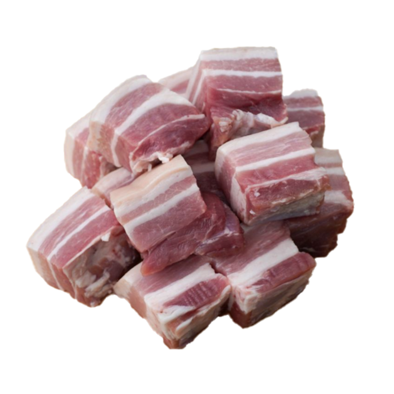 Fresh Pork Belly Meat Cut 1KG